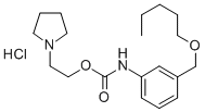 CAS 登录号：80171-65-9， 3-((戊氧基)甲基)苯胺基甲酸 2-(1-吡咯烷基)乙酯盐酸盐