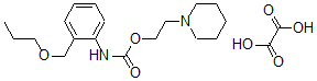 CAS 登录号：80171-71-7， 邻(丙氧基甲基)苯胺基甲酸 2-哌啶乙基酯草酸盐 (1:1)