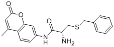 CAS 登录号：80173-27-9， (S)-2-氨基-N-(4-甲基-2-氧代-2H-1-苯并吡喃-7-基)-3-[(苯基甲基)硫代]-丙酰胺