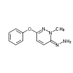 CAS 登录号：801982-47-8， (6Z)-6-亚肼基-1-甲基-3-苯氧基-1,6-二氢哒嗪