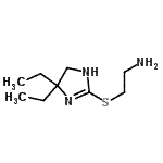 CAS#: 801993-55-5, 2-[(4,4-Diethyl-4,5-dihydro-1H-imidazol-2-yl)sulfanyl]ethanamine
