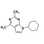 CAS#: 801996-84-9, 7-Cyclohexyl-2,4-dimethyl-7H-pyrrolo[2,3-d]pyrimidine