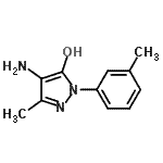 CAS 登录号：802257-11-0， 4-氨基-3-甲基-1-(3-甲基苯基)-1H-吡唑-5-醇