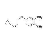 CAS 登录号：802266-33-7， N-{2-[(3,4-二甲基苯基)硫基]乙基}环丙胺
