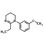 CAS 登录号：802282-83-3， 2-乙基-1-(3-甲氧基苯基)-1,4,5,6-四氢嘧啶