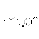 CAS#: 802311-72-4, Ethyl 3-[(4-methylphenyl)amino]propanimidate