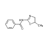 CAS 登录号：802321-46-6， N-(5-甲基-4,5-二氢-1,3-恶唑-2-基)苯甲酰胺