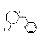 CAS 登录号：802571-83-1， (2E)-4-甲基-2-(2-吡啶基甲基烯)氮杂环庚烷