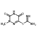 CAS#: 802581-55-1, 2-Methyl-3,5-dioxo-2,3,4,5-tetrahydro-1,2,4-triazin-6-yl carbamimidothioate