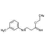 CAS 登录号：802600-01-7， 乙基3-[(3-甲基苯基)氨基]丙亚氨酸酯