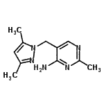 CAS#: 802610-26-0, 5-[(3,5-Dimethyl-1H-pyrazol-1-yl)methyl]-2-methyl-4-pyrimidinamine