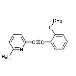 CAS#: 802619-63-2, 2-[(2-Methoxyphenyl)ethynyl]-6-methylpyridine