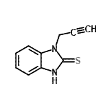 CAS 登录号：80276-21-7， 1-(2-丙炔-1-基)-1,3-二氢-2H-苯并咪唑-2-硫酮