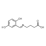 CAS#: 802826-19-3, 4-[(E)-(2,5-Dihydroxybenzylidene)amino]butanoic acid