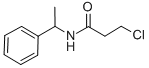 structure of CAS# 80364-90-5, 3-Chloro-N-(1-Phenylethyl)Propanamide;3-Chloro-N-(1-Phenylethyl)Propionamide;Brn 3261867;Propanamide, 3-Chloro-N-(1-Phenylethyl)-