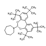 CAS#: 80399-60-6, 1-[2,4,8,10-Tetrakis(2-methyl-2-propanyl)dibenzo[d,f][1,3,2]dioxaphosphepin-6-yl]azepane