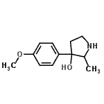 CAS#: 804427-77-8, 3-(4-Methoxyphenyl)-2-methyl-3-pyrrolidinol