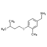 CAS#: 804427-92-7, 1-{3-Methyl-4-[(3-methylbutyl)sulfanyl]phenyl}methanamine