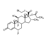 CAS#: 80474-27-7, (6alpha,8xi,11beta,14xi,16alpha,17alpha)-17-{[(Bromomethyl)sulfanyl]carbonyl}-6,9-difluoro-11-hydroxy-16-methyl-3-oxoandrosta-1,4-dien-17-yl propionate