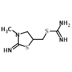 CAS#: 805178-95-4, (2-Imino-3-methyl-1,3-thiazolidin-5-yl)methyl carbamimidothioate