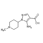 CAS 登录号：805181-02-6， 5-氨基-1-(1-甲基-4-哌啶基)-1H-吡唑-4-羧酸