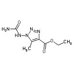 CAS#: 805315-39-3, Ethyl 1-(carbamoylamino)-5-methyl-1H-1,2,3-triazole-4-carboxylate