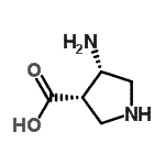 CAS#: 80546-89-0, (3S,4S)-4-Amino-3-pyrrolidinecarboxylic acid