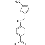 CAS#: 805994-90-5, 4-{[(5-Methyl-2-thienyl)methyl]amino}benzoic acid