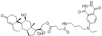 CAS 登录号：80632-51-5， 皮质醇-21-半琥珀酸酯-氨基丁基乙基异鲁米诺