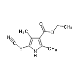 CAS#: 806632-20-2, Ethyl 2,4-dimethyl-5-thiocyanato-1H-pyrrole-3-carboxylate