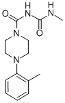 CAS 登录号：80712-08-9， 1-(4-甲基脲甲酰基)-4-(邻甲苯基)哌嗪