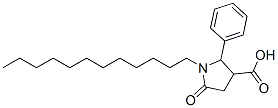 CAS 登录号：80722-12-9， 1-十二烷基-5-氧代-2-苯基-3-吡咯烷羧酸