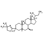 CAS#: 80724-93-2, (3R,5R,7S,10S,13R,17R)-17-[(2R)-2-Butanyl]-3-(4,4-dimethyl-4,5-dihydro-1,3-oxazol-2-yl)-10,13-dimethylhexadecahydro-1H-cyclopenta[a]phenanthrene-3,7-diol