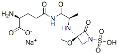 CAS 登录号：80734-22-1， (3R)-3-[[(1R)-1-[[(4S)-4-氨基-4-羧基-丁酰基]氨基甲酰]乙基]氨基]-3-甲氧基-2-氧代-吖丁啶-1-磺酸钠