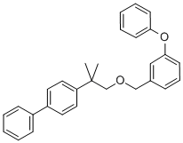 CAS 登录号：80844-20-8， 4-(1,1-二甲基-2-((3-苯氧基苯基)甲氧基)乙基)-1,1'-联苯