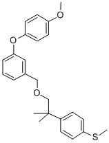 CAS 登录号：80853-78-7， 1-(4-甲氧基苯氧基)-3-((2-(4-(甲硫基)苯基)-2-甲基丙氧基)甲基)-苯