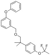 CAS 登录号：80853-82-3， 1-((2-(4-(1,1-二氟乙氧基)苯基)-2-甲基丙氧基)甲基)-3-苯氧基苯
