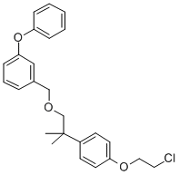 CAS#: 80854-09-7, 1-((2-(4-(2-Chloroethoxy)Phenyl)-2-Methylpropoxy)Methyl)-3-Phenoxybenzene