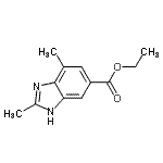 CAS#: 808744-96-9, Ethyl 2,4-dimethyl-1H-benzimidazole-6-carboxylate