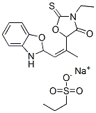 CAS 登录号：80879-56-7， 2-[2-(3-乙基-4-氧代-2-硫代恶唑烷-5-基)丙-1-烯基]-2H-苯并恶唑-3-丙基磺酸钠