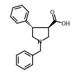 CAS 登录号：80896-73-7， (3R,4S)-1-苄基-4-苯基-3-吡咯烷羧酸