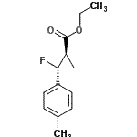 CAS#: 809282-90-4, Ethyl (1R,2R)-2-fluoro-2-(4-methylphenyl)cyclopropanecarboxylate