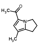 CAS#: 80933-77-3, 1-(7-Methyl-2,3-dihydro-1H-pyrrolizin-5-yl)ethanone
