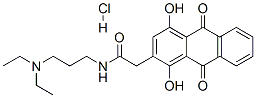 CAS 登录号：81085-96-3， N-(3-二乙基氨基丙基)-2-(1,4-二羟基-9,10-二氧代-蒽-2-基)乙酰胺盐酸盐