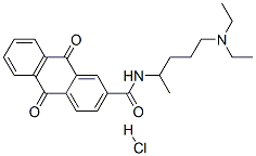 CAS#: 81086-04-6, N-(4-(Diethylamino)-1-Methylbutyl)-9,10-Dihydro-9,10-Dioxo-2-Anthracenecarboxamide Monohydrochloride