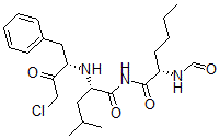 CAS 登录号：81134-56-7， N-甲酰基正亮氨酰-亮氨酰-苯丙氨酸氯甲基甲酮
