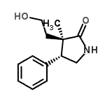 CAS 登录号：811445-45-1， (3R,4R)-3-(2-羟基乙基)-3-甲基-4-苯基-2-吡咯烷酮