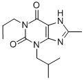 CAS#: 81250-25-1, 3,7-Dihydro-8-Methyl-3-(2-Methylpropyl)-1-Propyl-1H-Purine-2,6-Dione