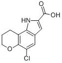 CAS#: 81257-91-2, 1,7,8,9-Tetrahydro-5-Chloropyrano(2,3-g)Indole-2-Carboxylic Acid