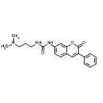 CAS#: 81263-07-2, 1-(3-dimethylaminopropyl)-3-(2-oxo-3-phenyl-chromen-7-yl)urea